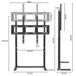 Support TV - Support TV au sol - Montage robuste - Convient aux écrans de 81–216 cm (32–85 pouces) - VESA 800 x 500 - Max. 40 kg - Noir