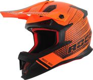 Rocc 800 Motocrosshelm - Zwarte Mat/oranje, Maat M