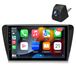 Skoda autoradio 10 pouces avec Carplay, GPS, Android 13, DAB+, Bluetooth, 2+64G de stockage. Convient pour Skoda Octavia (2013-2018), avec commande au volant, Wi-Fi et RDS, incluant caméra