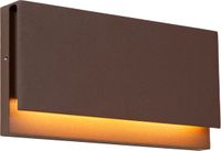 Lucide LOMAR - Wandlamp Binnen/Buiten - LED - 1x10W 2700K - IP54 - Roest bruin - Essential