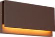 Lucide LOMAR - Wandlamp Binnen/Buiten - LED - 1x10W 2700K - IP54 - Roest bruin - Essential