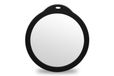 Weis 11124 Plastic deksel Zwart, Transparant Glas Rond