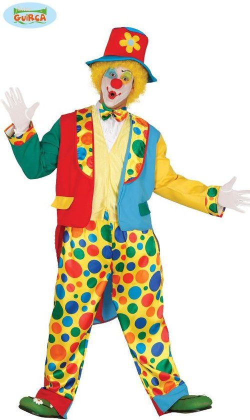 Guirca Clown & Nar Kostuum Popov De Clown Man Maat 54-56 Carnaval kostuum Verkleedkleding