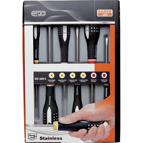 Bahco BE-9881i Schroevendraaier Ergo Set Roestvrij Staal