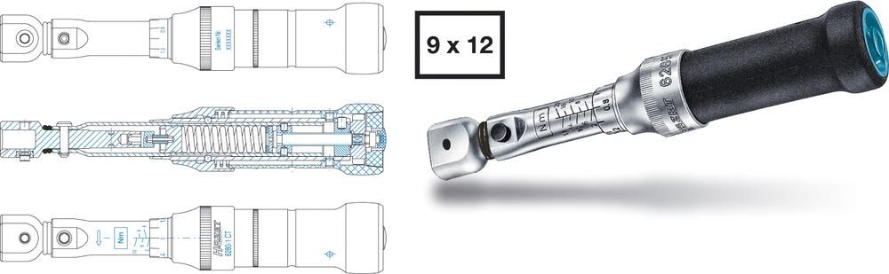HAZET Momentsleutel 4-40Nm 6282-1CT