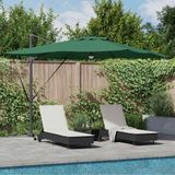 Prolenta Maison Exclusive Roma Parasol, groen, 286 x 284 x 270 cm, aluminium en polyester
