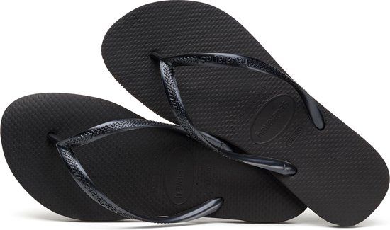 Havaianas Slim Slippers - Zwart - Dames - Maat 33/34 - Teenslippers
