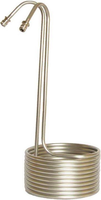 Brewferm Chill'in 20 l RVS Wortkoeler - Koelspiraal - Dompelkoeler - Tuinslangkoppeling