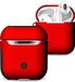 By Qubix AirPods 1/2 hoesje soft grip - hard case - rood - Schokbestendig