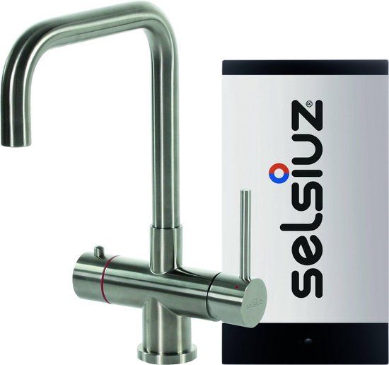 Selsiuz Haaks RVS (Inox) 350216 kokend water kraan met Single boiler
