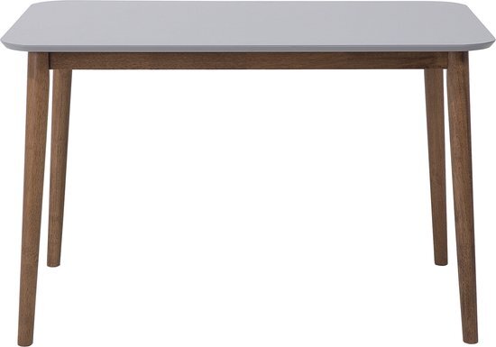 Beliani Eettafel hout grijs 118 x 77 cm MODESTO