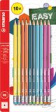 STABILO - Grafietpotlood met gum - Pencil 160 - HB - Set Van 10 Stuks