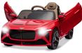 Voiture électrique enfant, 12 volt, avec portes papillon, suspension, rouge