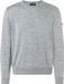 MAERZ Muenchen MAERZ Classic Fit heren trui met O-hals wol - grijs