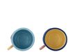 Bloomingville Mok aardewerk multi Willy 200ml - set van 2
