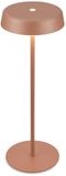 Briloner Pala – Tafellamp oplaadbaar – dimbaar – draadloos – IP44 – warm wit licht – koffie kleur – Ø13 x 36,5 cm
