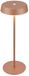 Briloner Pala – Tafellamp oplaadbaar – dimbaar – draadloos – IP44 – warm wit licht – koffie kleur – Ø13 x 36,5 cm