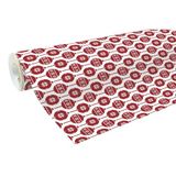 Clairefontaine 201342C – een rol cadeaupapier – Alliance papier 60 g – 50 x 0,70 m – motief: Clairefontaine Rode kerstballen, Scandinavische ballen, Kerstmis