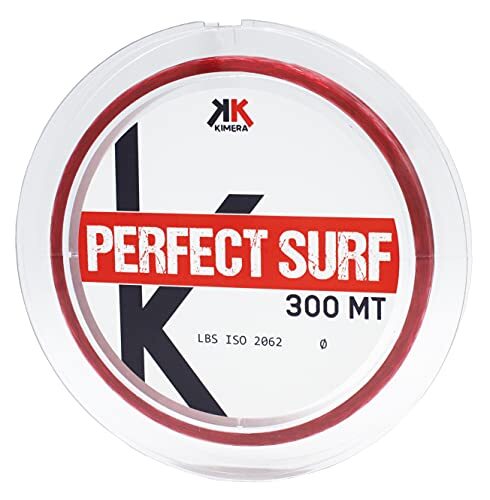 KIMERA Mt 300, K-Perfect Surf, vislijn, uniseks, voor volwassenen, rood, 0,35