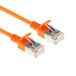 ACT Oranje 7 meter LSZH U/FTP CAT6A datacenter slimline patchkabel snagless met RJ45 connectoren