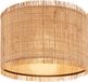 B.K.Licht Borra Plafondlamp - Stro Lampenkap - Boho Stijl - E27 Fitting - Ø40 cm - Natuurlijk - Beige