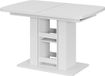 Vicco Table à manger Fenaro, Blanc, 120-160 x 80 cm