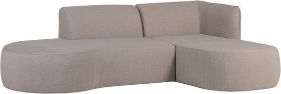 WOOOD Chios Loungeset Tuin - Aluminium - Naturel - 71x258x168