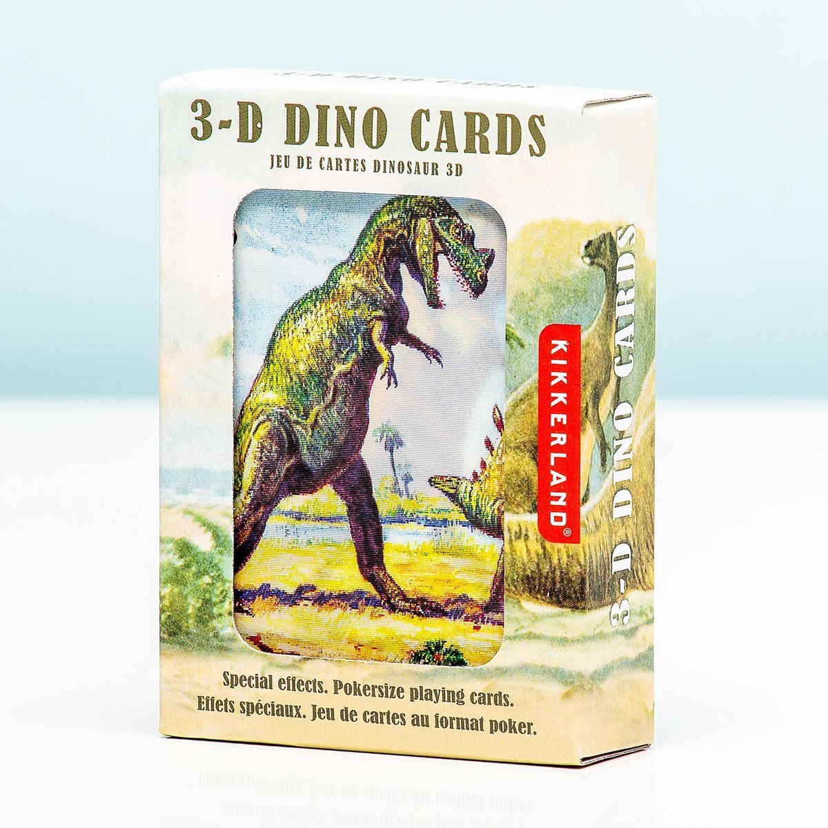 Kikkerland 3D Speelkaarten - Dinosaurus