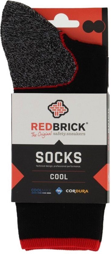 Redbrick Werksok Cool Zwart - Sokken - 47-50