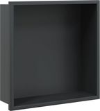 vidaXL Douchenis - 32x32x9 cm - Roestvrijstaal - Matzwart