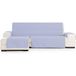 ECOMMERC3 Chaise longue-bankhoes voor chaise longue, normaal, links, universeel en veelzijdig, blauw, eenvoudig aan te brengen, voor rugleuning, zitting en armleuningen