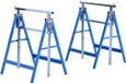 HOMCOM Chevalet de sciage en acier 68x58x80cm Bleu