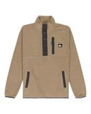 Quiksilver No Destination Fleece Met Halve Rits Bruin 12 Years Jongens