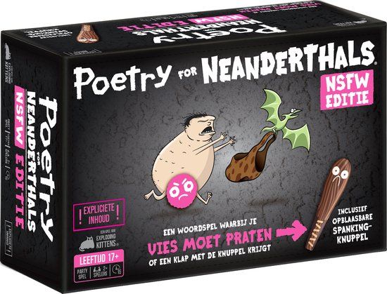 Exploding Kittens Poetry for Neanderthals NSFW (NL versie) - Kaartspel - 17+