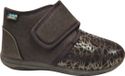 Q Fit Geneve 1 Black Pied-de-poule Dames Verbandpantoffels - Zwart - 39
