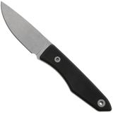 Big Idea Design USA Lookout DP-MA-BL-G10 Drop Point Stonewashed Magnacut, Black G10, vaststaand mes
