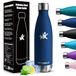 HoneyHolly Drinkfles van roestvrij staal, 750 ml, thermosfles, BPA-vrij, lekvrij, waterfles, geschikt voor koolzuurhoudende dranken, thermosfles voor fitness, gym, fiets