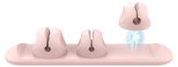 3-in-1 clips magnétiques pour bureau, organisateurs de câbles en silicone pour câbles de chargement et autres accessoires