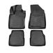 OMAC 1716444 Ensemble de tapis de sol ETP (élastomère thermoplastique), avant et arrière, noir