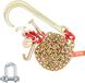 VEVOR 5/16"x6' G80 Trekketting 15" J-Haak Lange Schacht RTJ & Grijphaak Sleepkraan