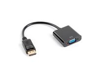 Lanberg DisplayPort naar VGA Adapter - 0.2m - Zwart