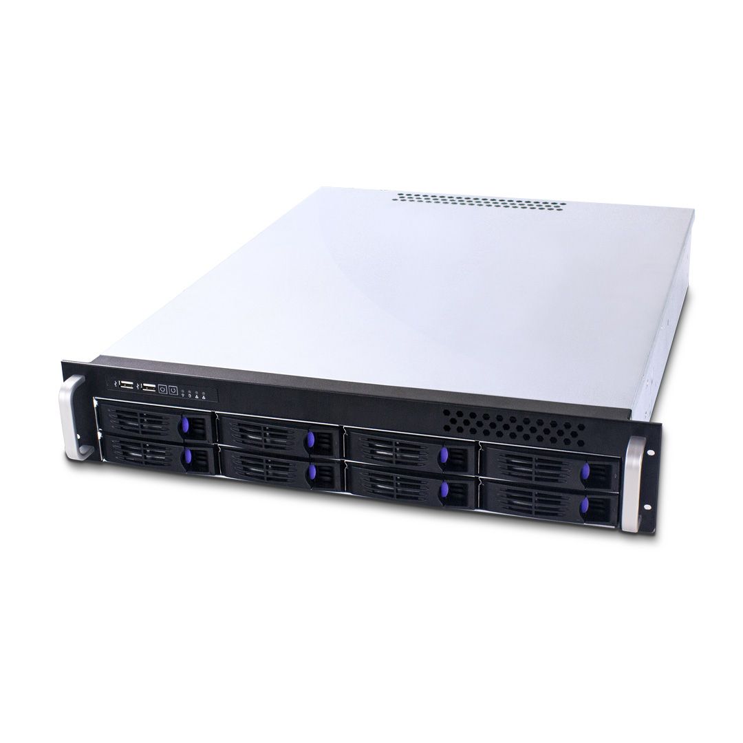 Fantec SRC-2080X07 - Modulaire serverchassis - Zwart, Zilver