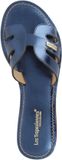 Les tropeziennes par M. Belarbi Dresco Damia-sandaal Blauw Leer Vrouwen Maat 41 Platte Sandalen