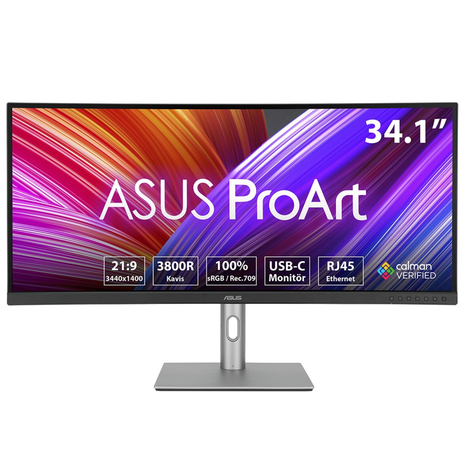 ASUS ProArt PA34VCNV 34" UltraWide QHD Monitor - Curved, HDR, USB-C