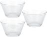 Koopman International 9x bols à salade/snack en verre 11 cm 330 ml
