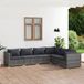 Maison Exclusive - Salon de jardin 6 pièces avec coussins en polyrotin gris