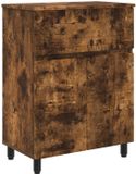 vidaXL - Vaniteitsunit - Gerookt eiken - 60 x 35 x 80 cm