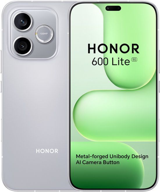 Honor 600 Lite - Smartphone - Velvet Grijs - 8/256GB - 5G