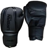 Urban Fight Bokshandschoenen training mat zwart 10oz boksen.