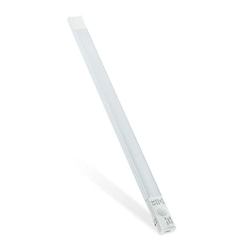 M Ledme - LED lineaire stekkerdoos 37,5 cm kastlicht, met bewegingssensor, 1W, 150 lumen, warm licht (3000K), USB oplaadbaar